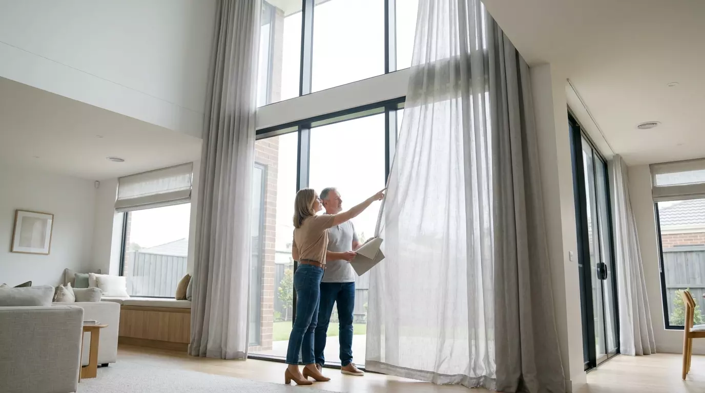 Raamdecoratie 8 tips voor gordijnen bij grote ramen, hoge plafonds en open ruimtes.