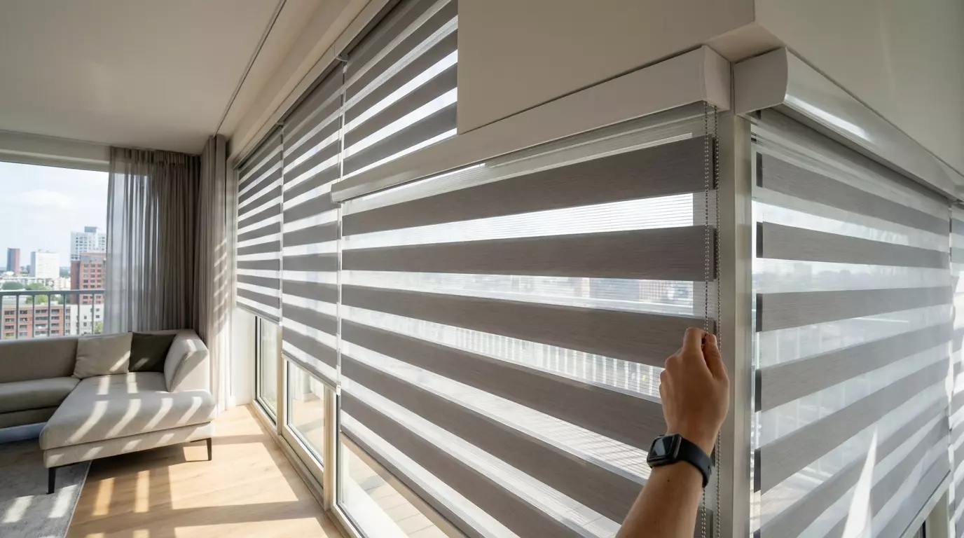 Raamdecoratie Day night cassette