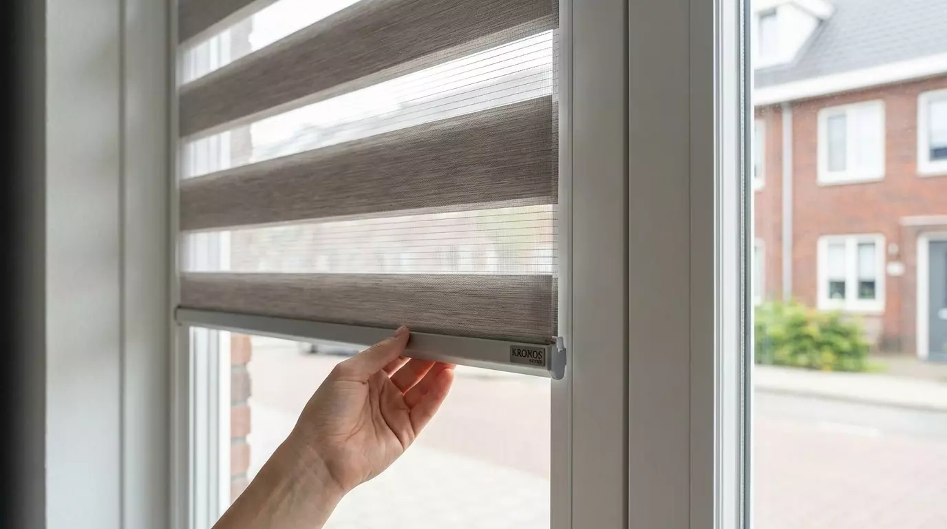 Raamdecoratie Day night in frame