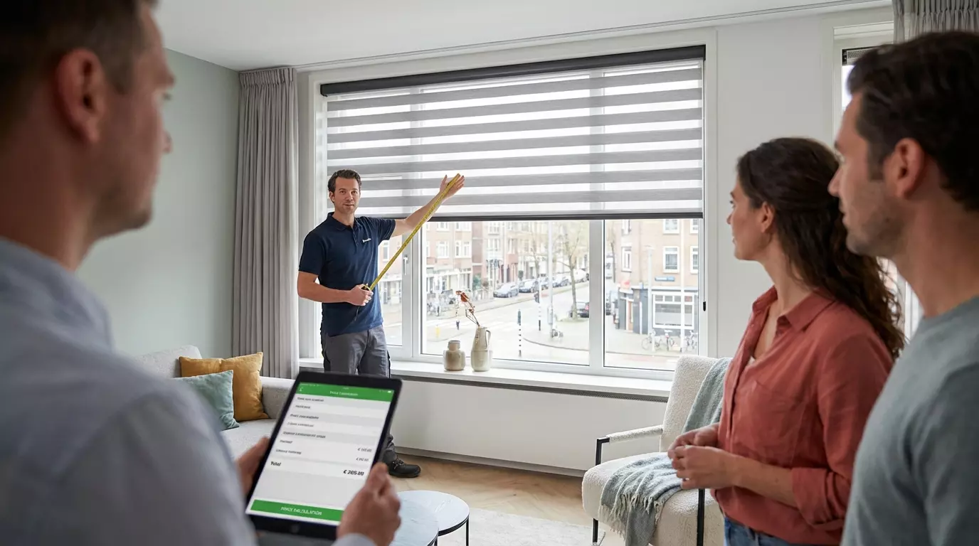 Raamdecoratie Duo rolgordijnen op maat prijs
