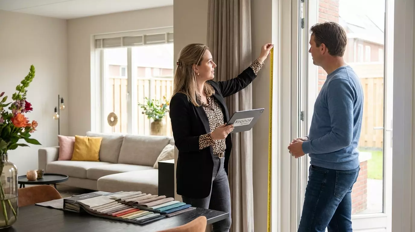 Raamdecoratie Gordijnen inmeetservice aan huis