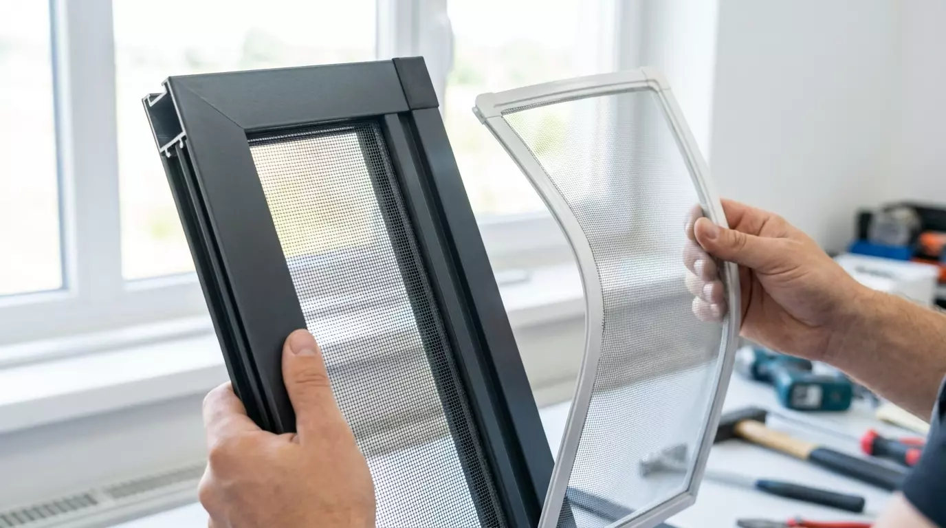 Raamdecoratie Hoe herken je kwaliteitsverschil tussen aluminium horren en lichtere systemen?