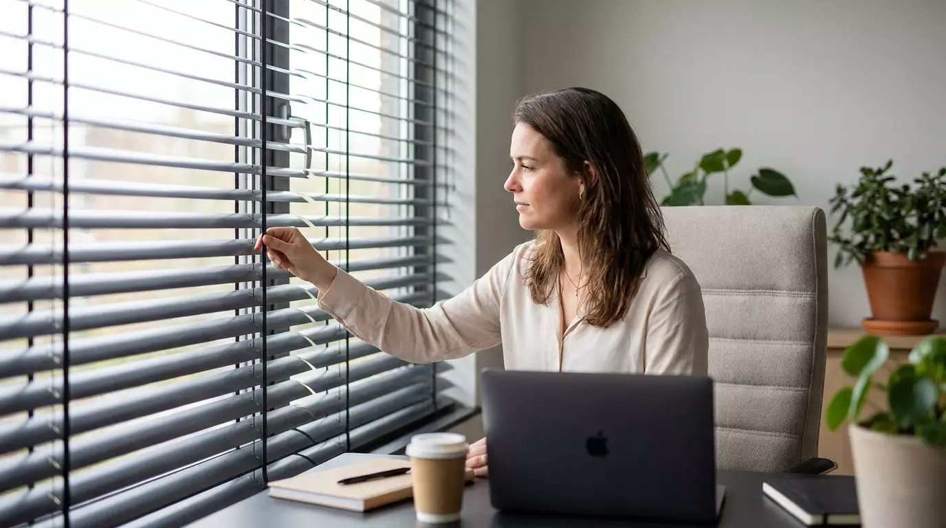 Raamdecoratie Hoe verbeter je de werkplek met jaloezieen voor focus en comfort?