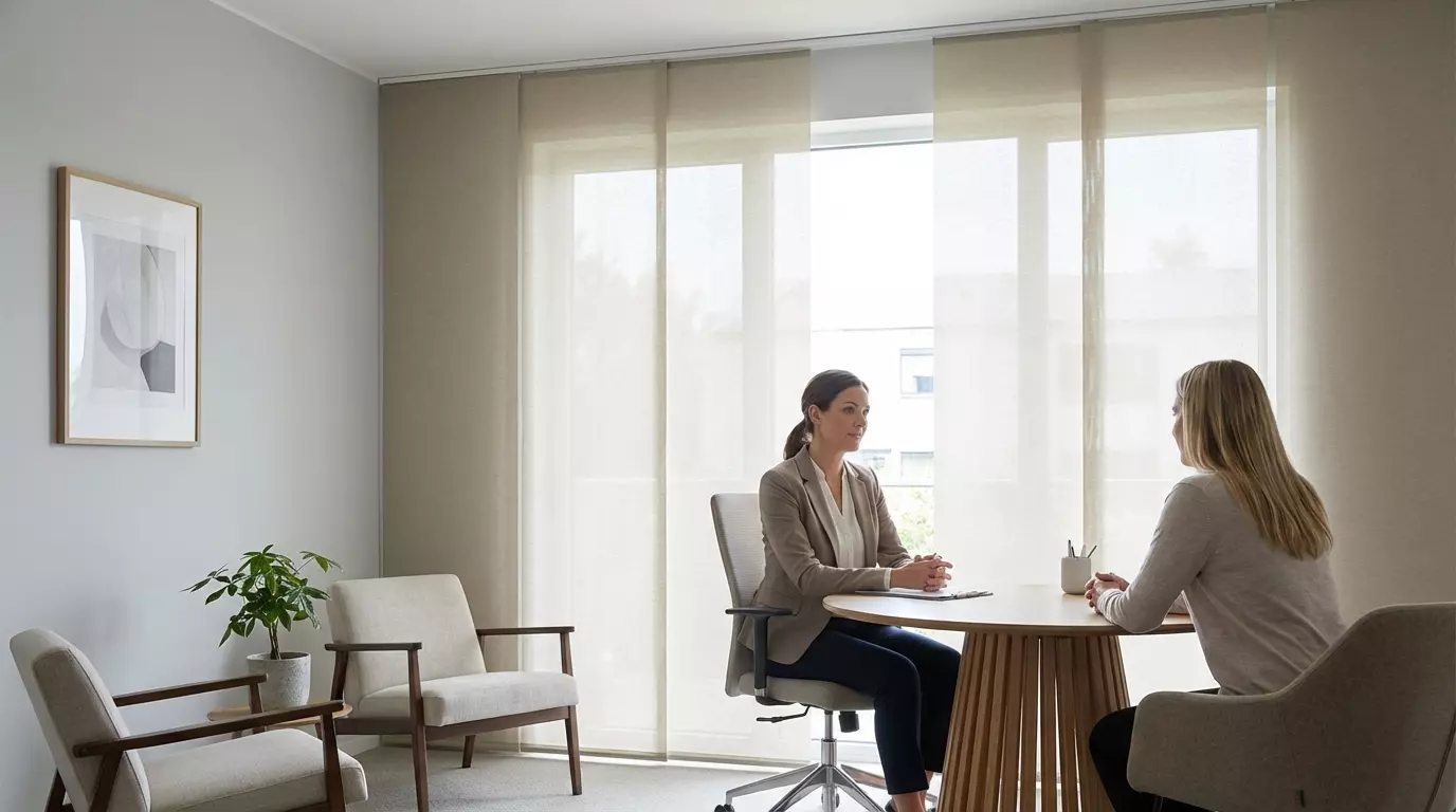 Raamdecoratie Hoe verbeter je privacy in een praktijkruimte met rustige en nette raamdecoratie?