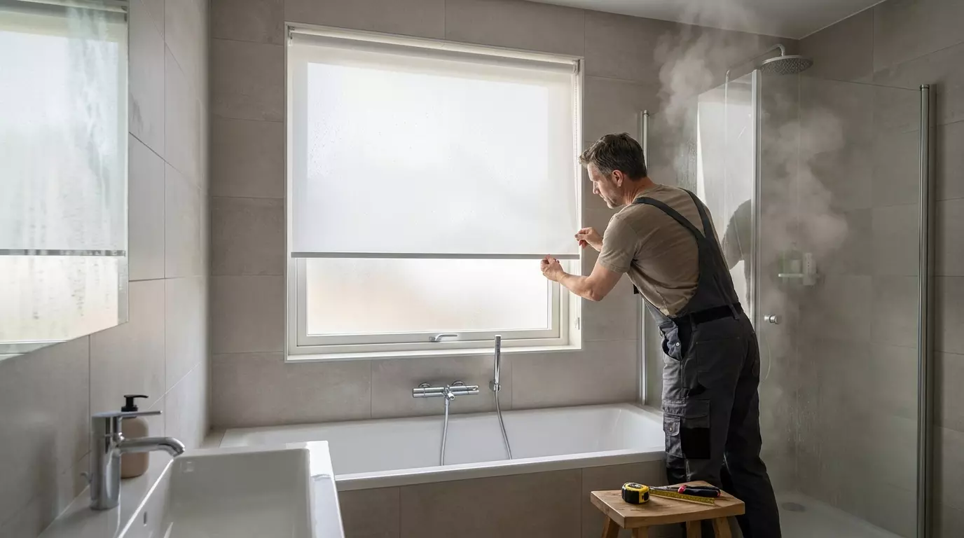 Raamdecoratie Hoe weet je welke hor het handigst is voor een badkamerraam met vocht en ventilatie?