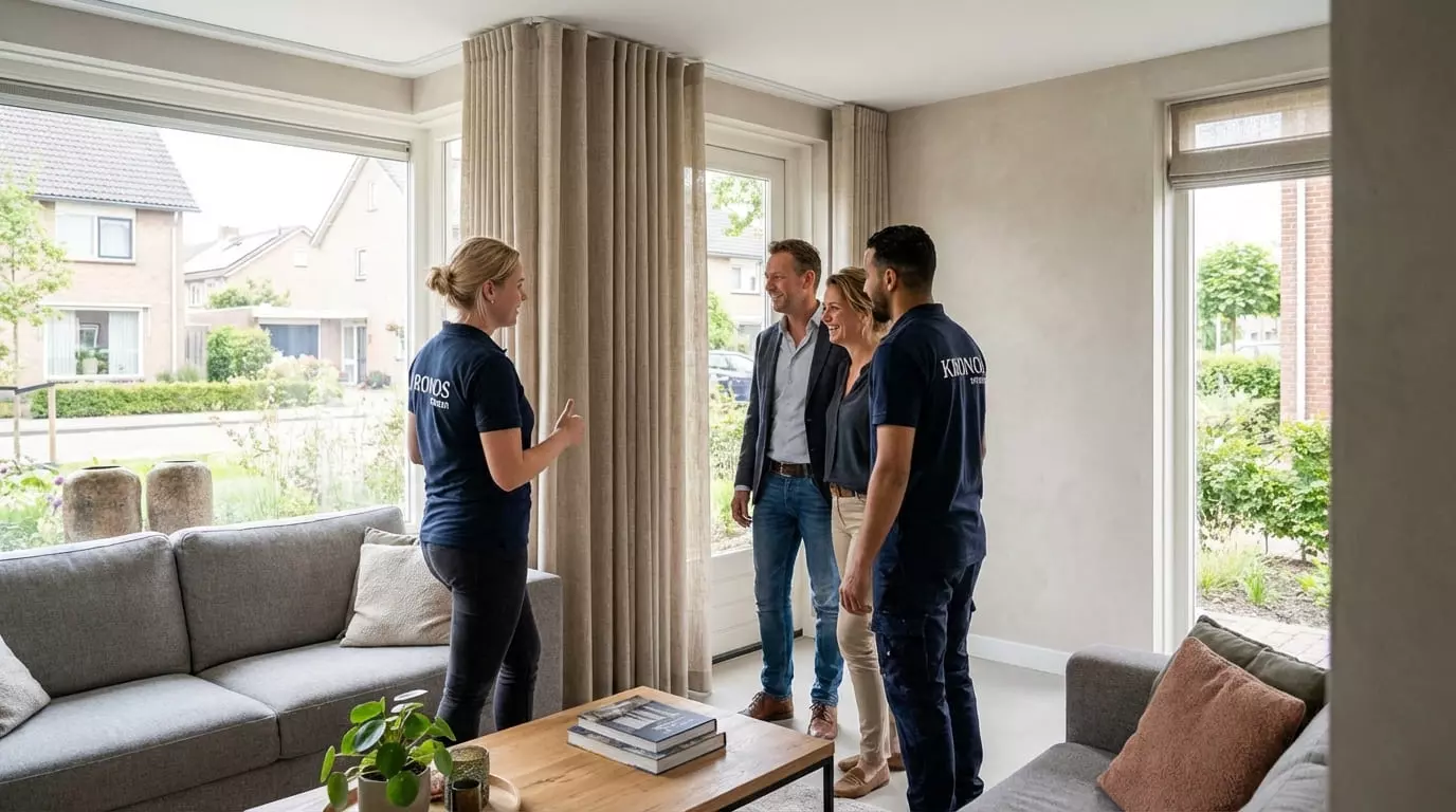 kronos team bij een klant gordijnen ramadecoratiw jaloiezien (1) Locaties