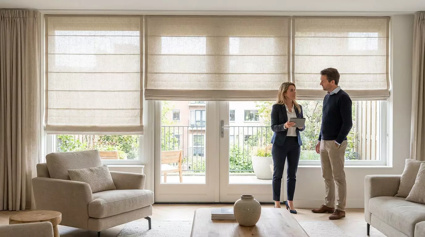 Raamdecoratie Vouwgordijnen kopen