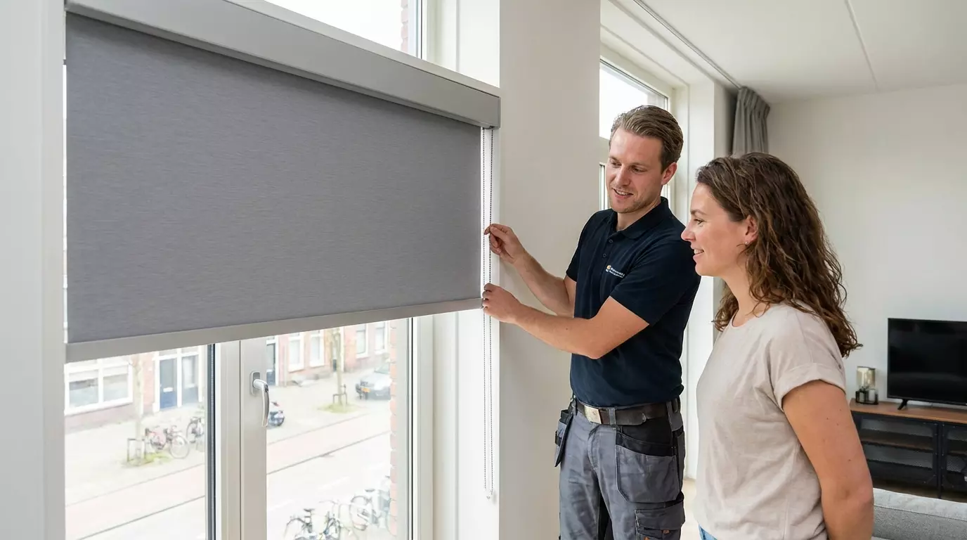 Raamdecoratie Day night in frame grijs