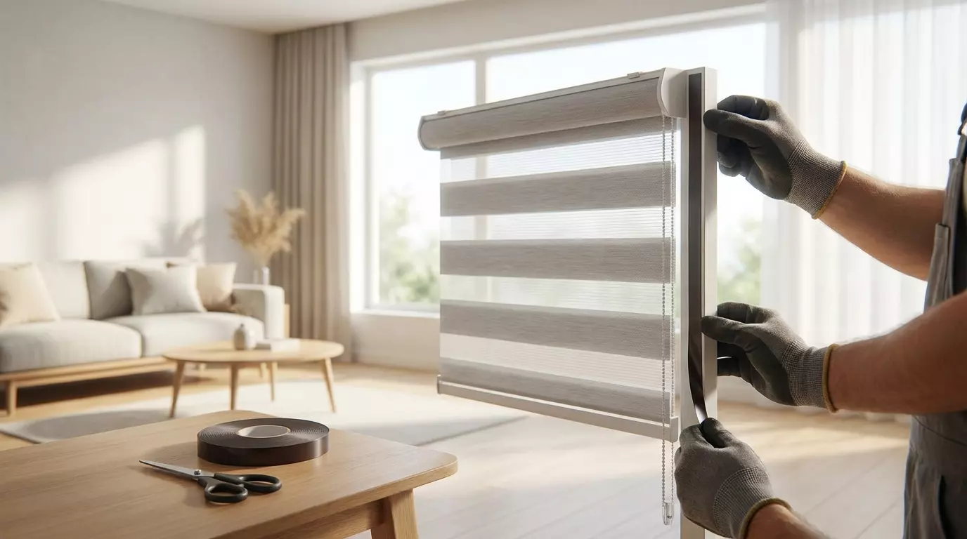 Raamdecoratie Day night magneetband