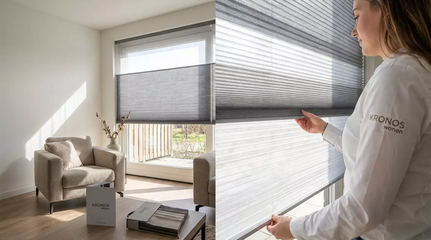 Raamdecoratie Day night plisse