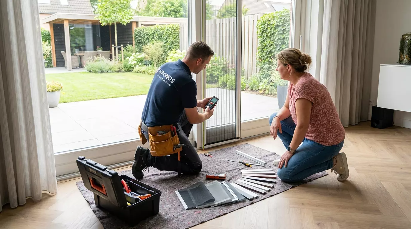 Raamdecoratie Deurhor montage