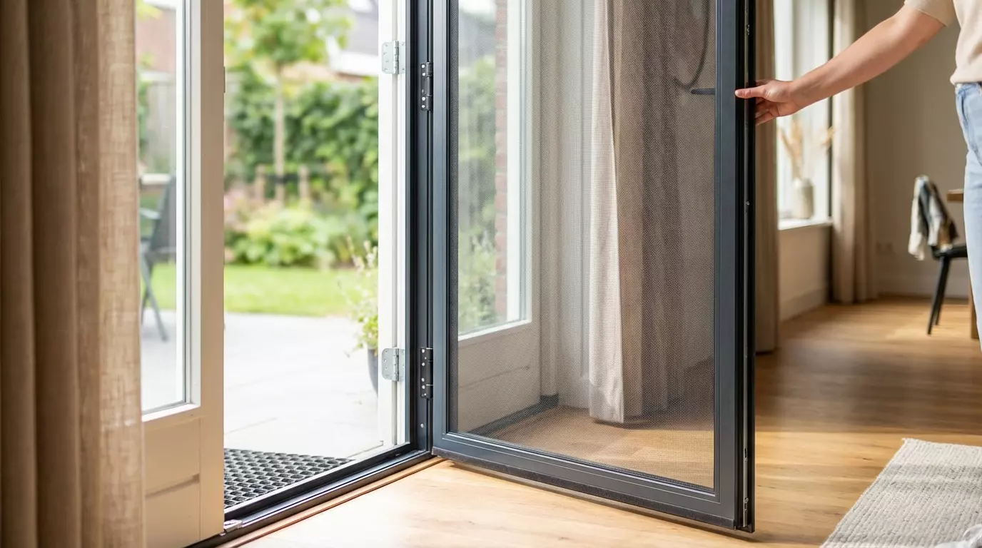 Raamdecoratie Deurhor scharnierend