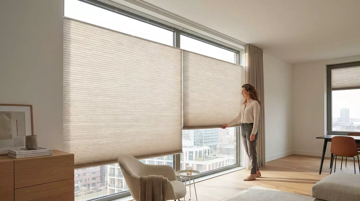 Raamdecoratie Dubbele plisse