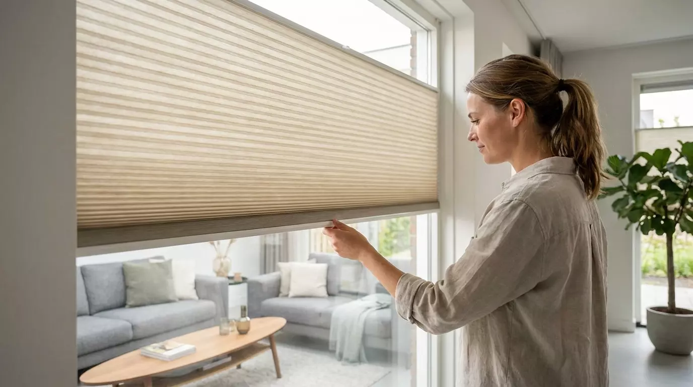 Raamdecoratie Duette gordijn kettingloos