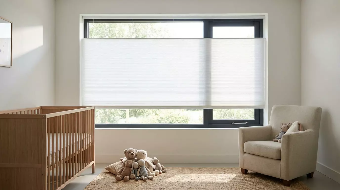 Raamdecoratie Duette gordijn kindveilig