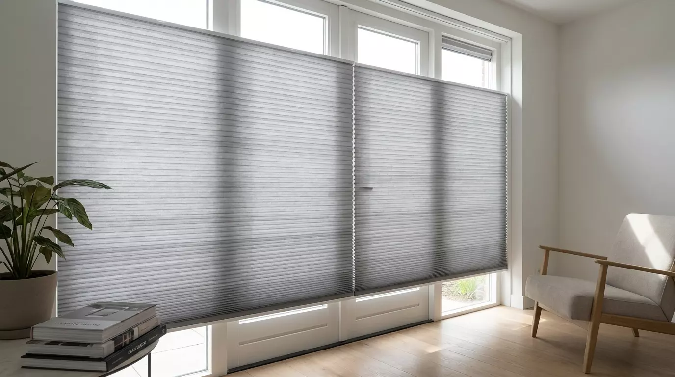 Raamdecoratie Duette gordijn uni