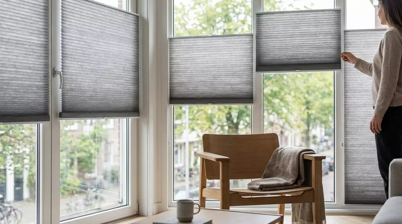 Raamdecoratie Duette honeycomb