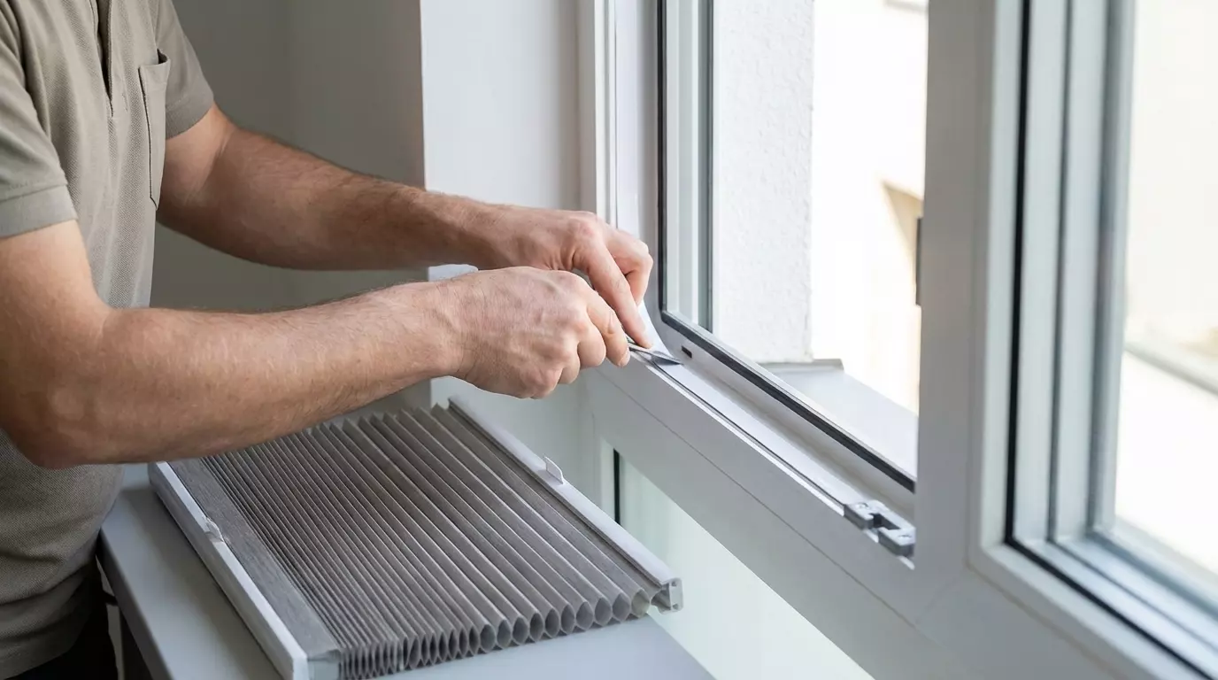 Raamdecoratie Duette magneetband