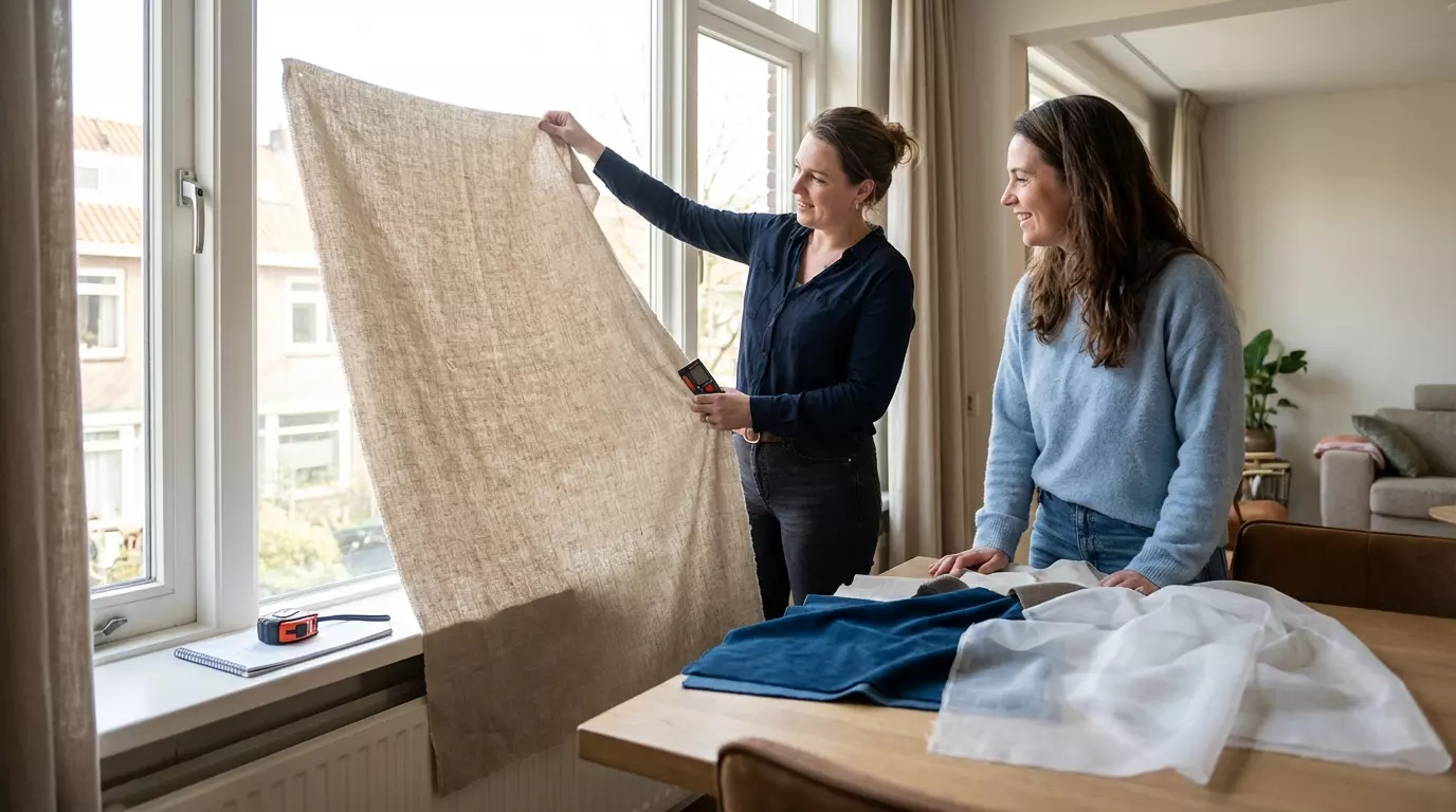 Raamdecoratie Gordijnen op maat aan huis