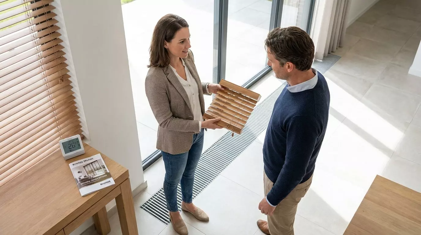 Raamdecoratie Hoe stem je jaloezieen af op vloerverwarming en isolerend glas?