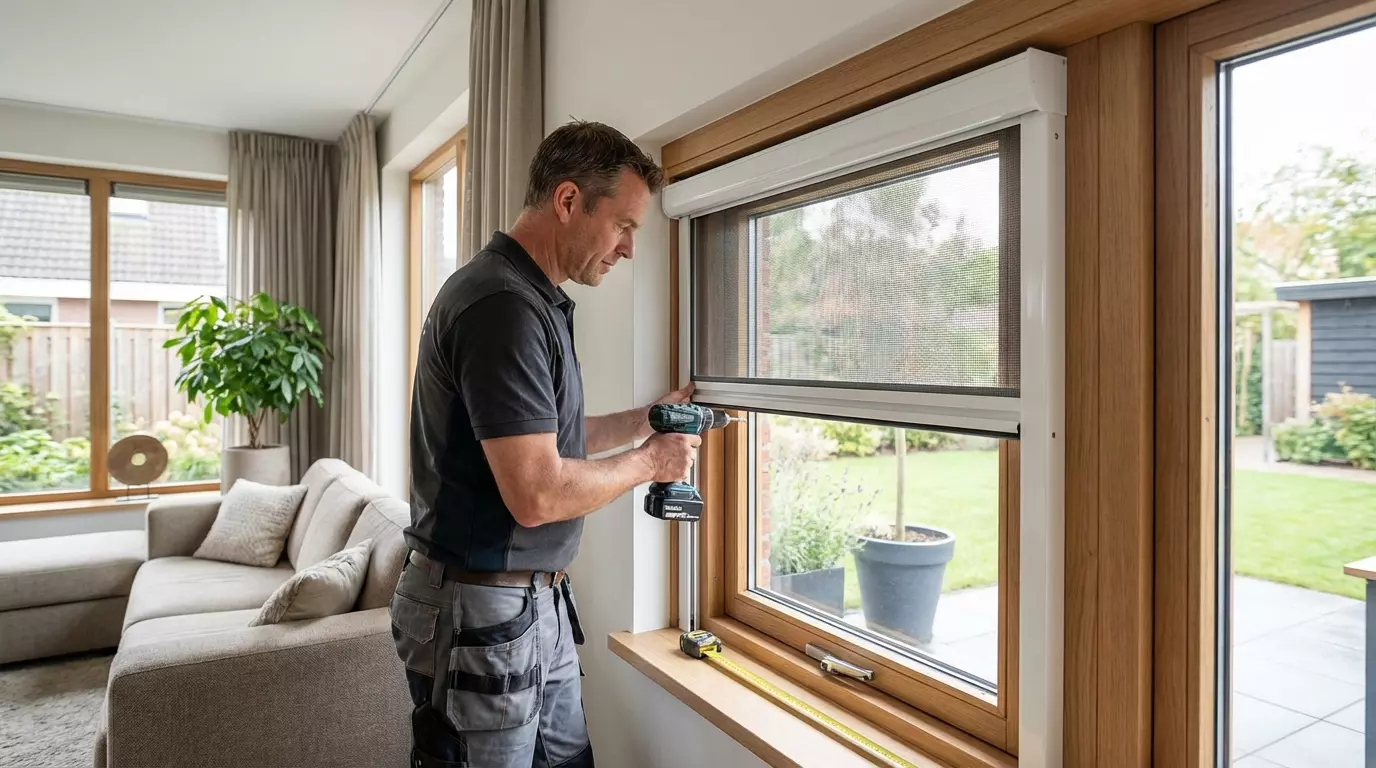 Raamdecoratie Horren montage