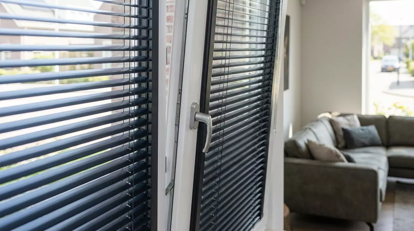 Raamdecoratie Jaloezie in frame