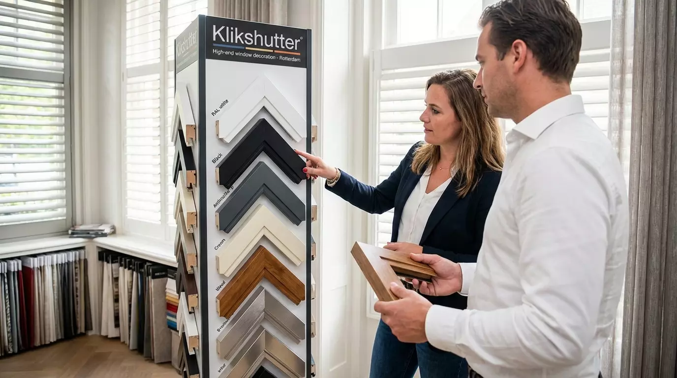 Raamdecoratie Klikshutter frame kleuren