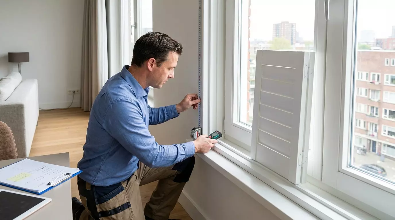 Raamdecoratie Klikshutter inmeten