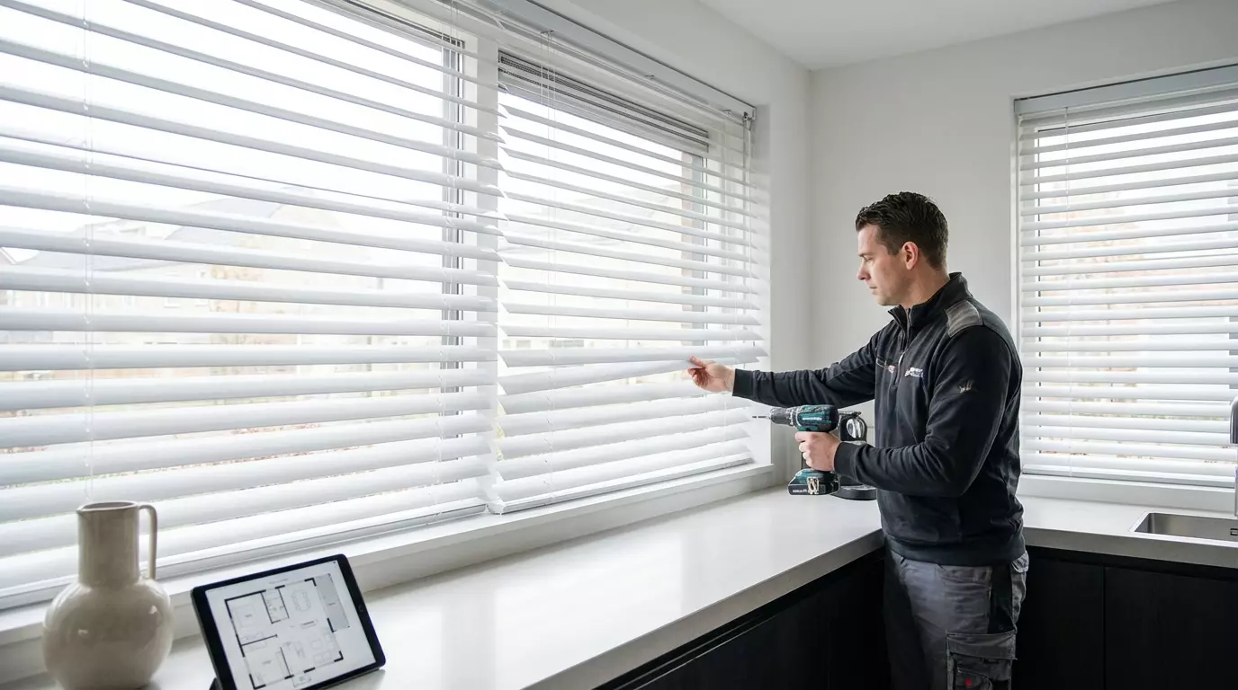 Raamdecoratie Klikshutter lamellen