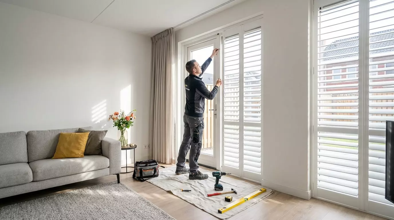 Raamdecoratie Klikshutter montage