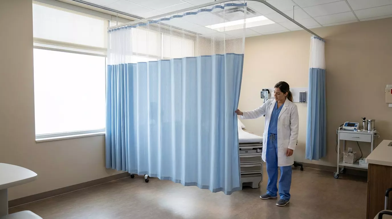 Raamdecoratie Kliniek gordijnen