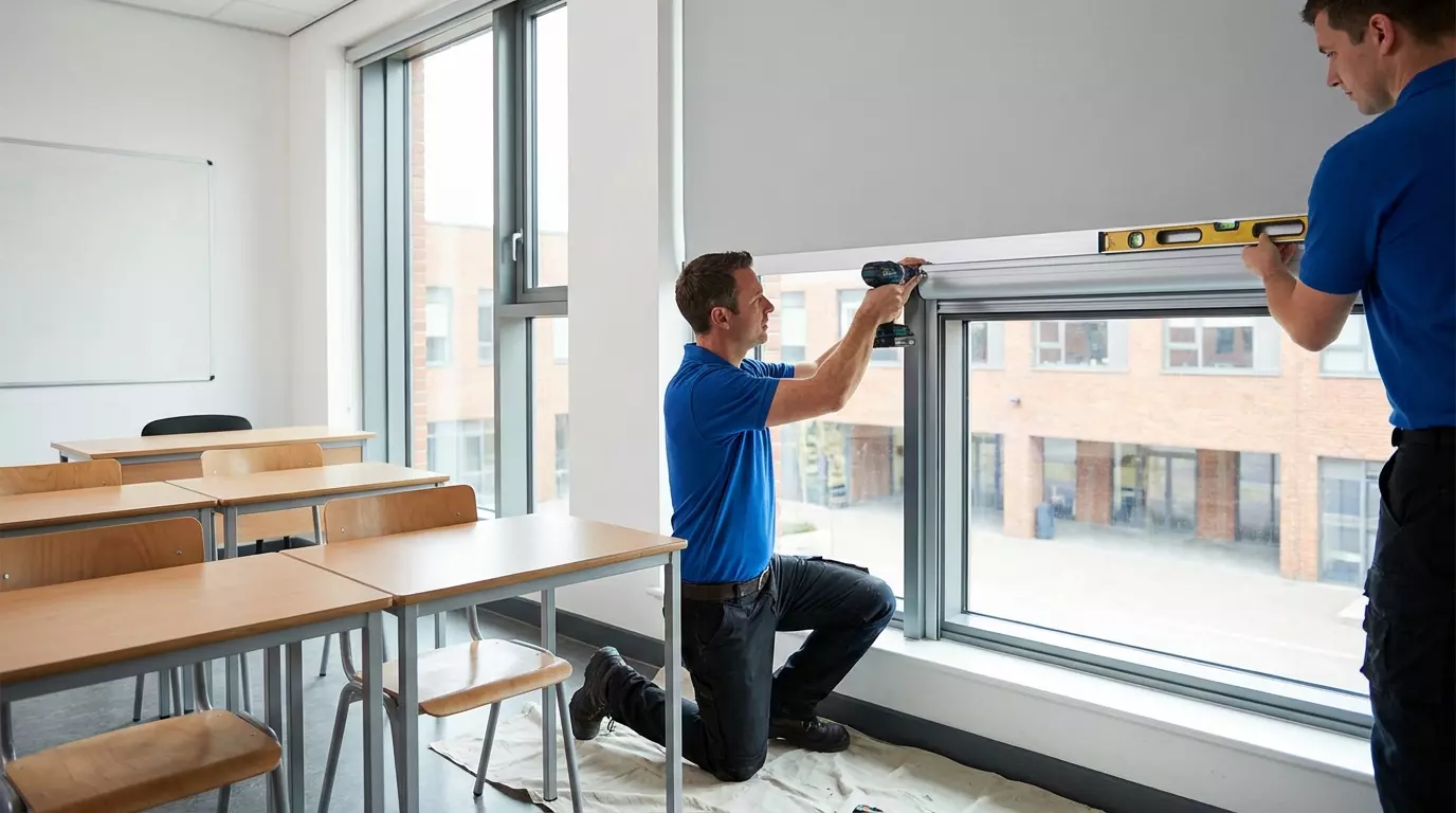 Raamdecoratie Middelbare school raamdecoratie