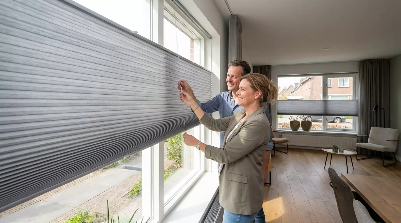 Raamdecoratie Plisse gordijn maatwerk