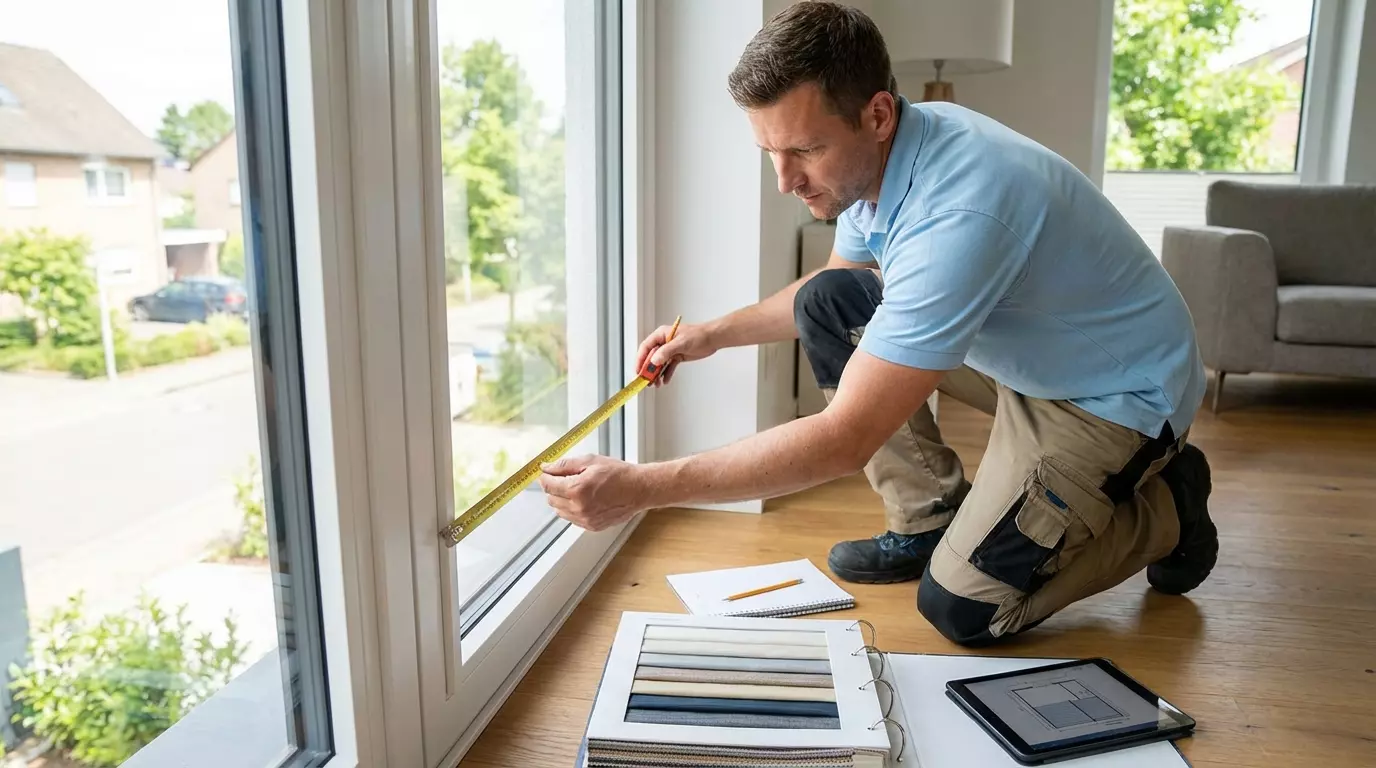 Raamdecoratie Plisse gordijn meten