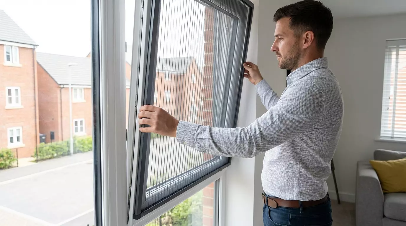 Raamdecoratie Plisse klikframe