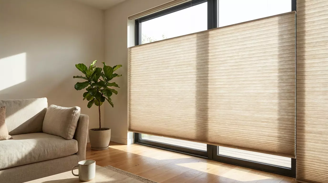 Raamdecoratie Plisse raamdecoratie