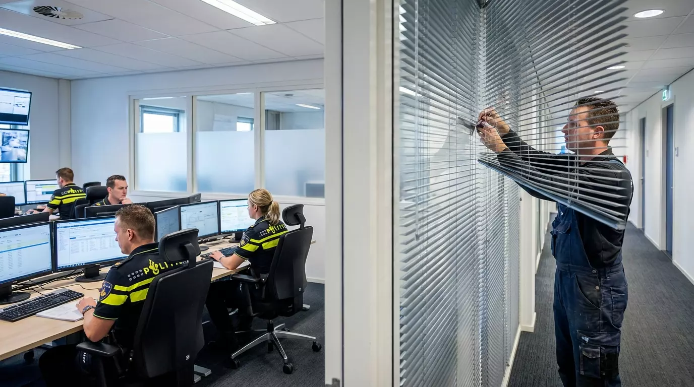 Raamdecoratie Politiebureau raamdecoratie