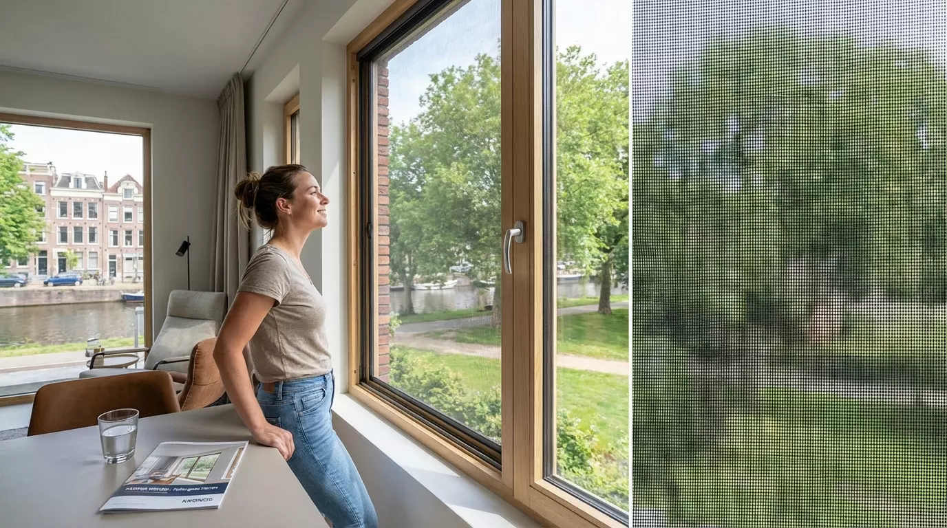 Raamdecoratie Pollengaas hor