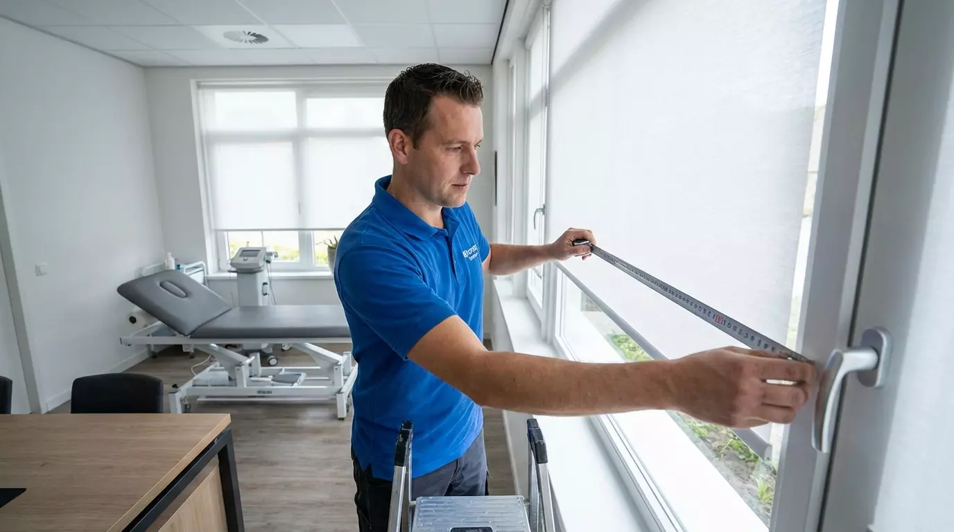 Raamdecoratie Praktijkruimte raamdecoratie