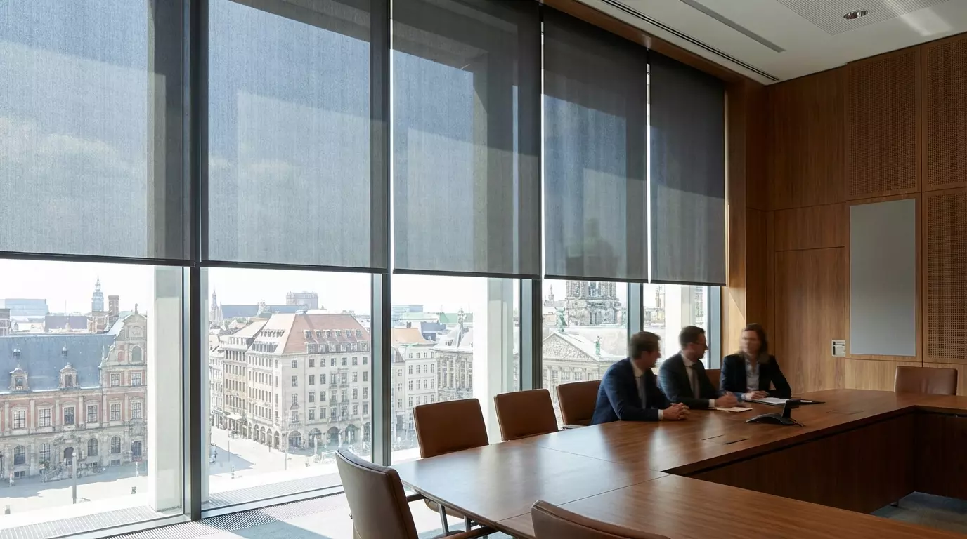 Raamdecoratie Rechtbank raamdecoratie