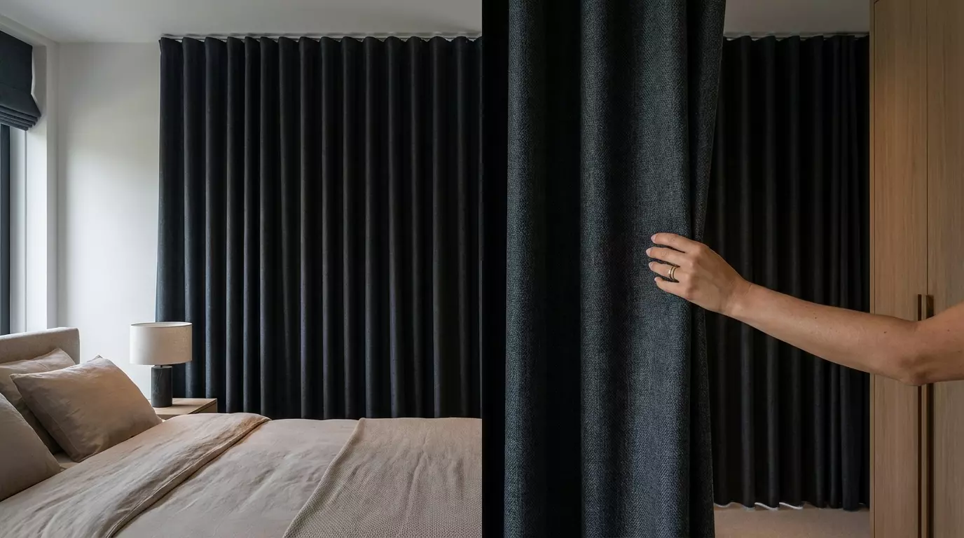 Raamdecoratie Verduisterende overgordijnen 100 procent