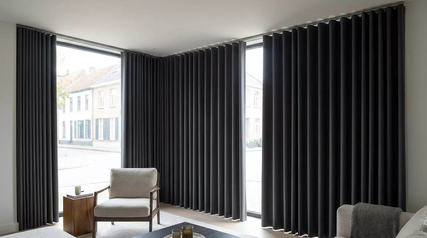 Raamdecoratie Wave plooi verduisterende gordijnen op maat