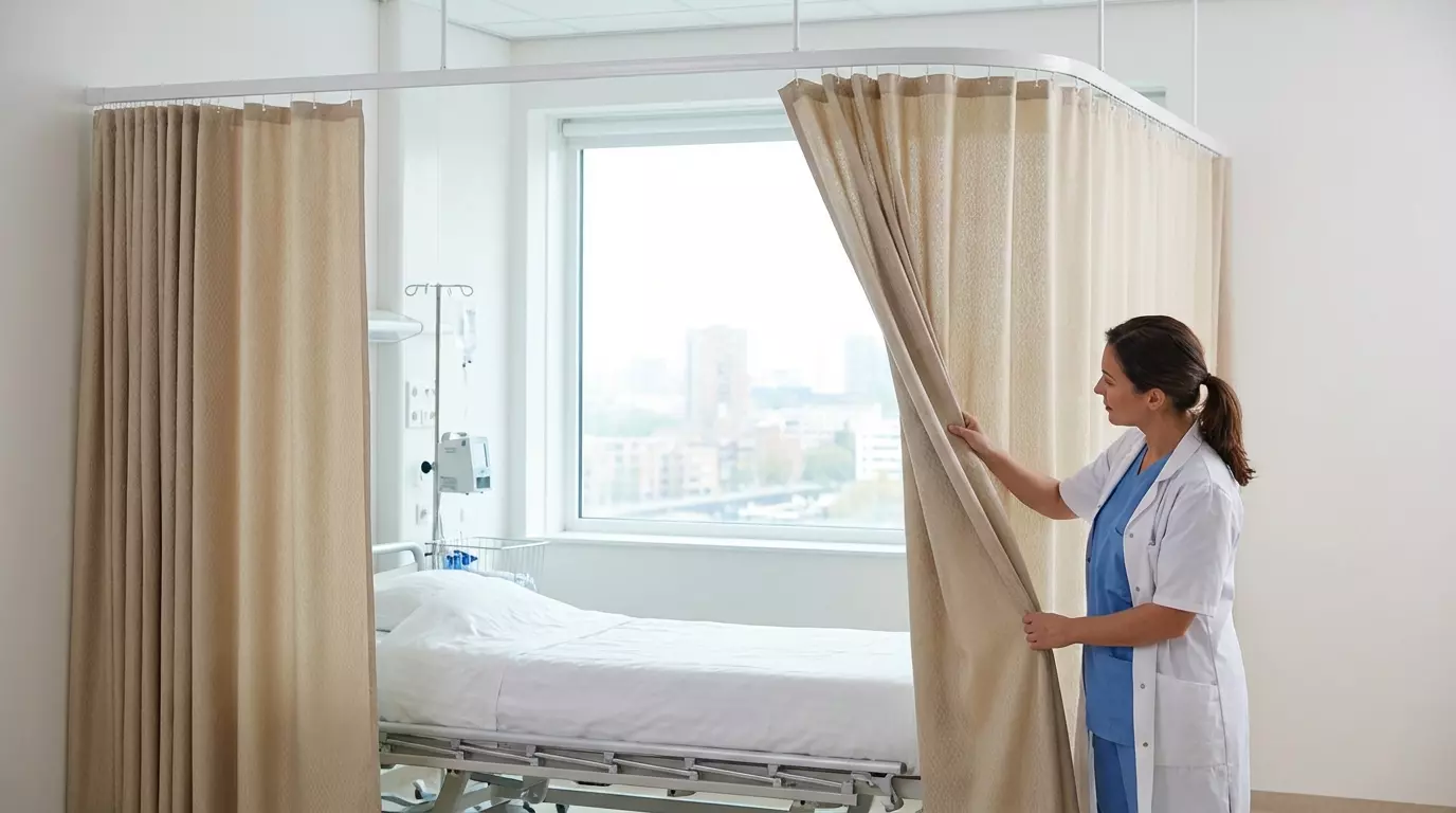 Raamdecoratie Ziekenhuis gordijnen