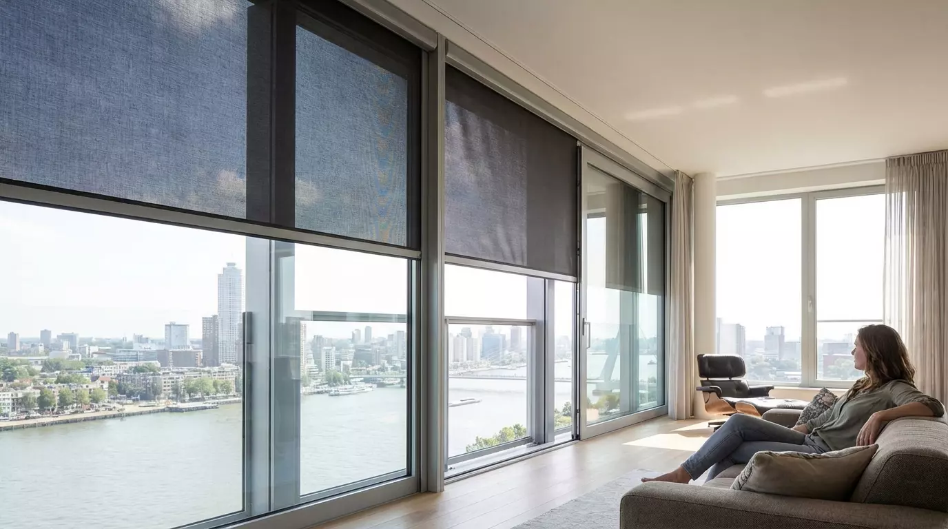 Raamdecoratie Zonwering groot formaat