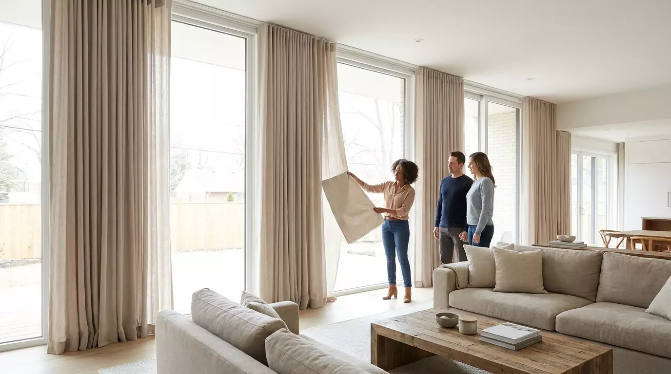 Raamdecoratie Hoe kies je gordijnen voor brede ramen zonder onrustig effect?