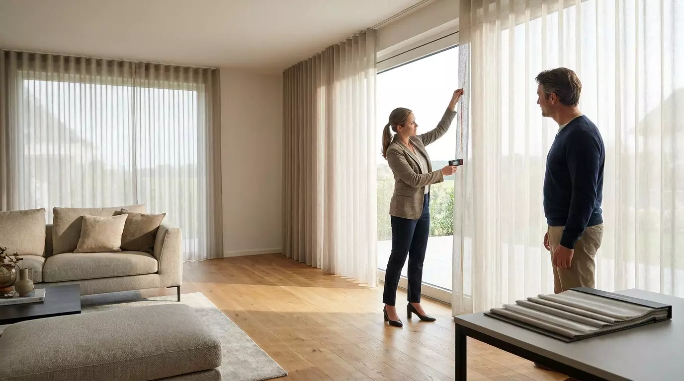 Raamdecoratie Vitrages voor woonkamer op maat
