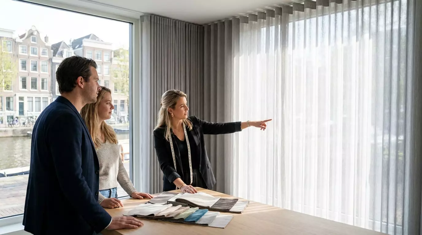 Raamdecoratie Wave plooi gordijnen op maat prijs