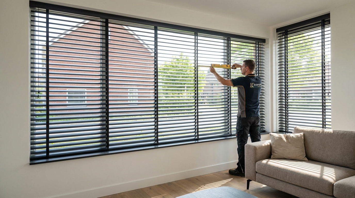 Raamdecoratie Aluminium jaloezieën 50mm op maat