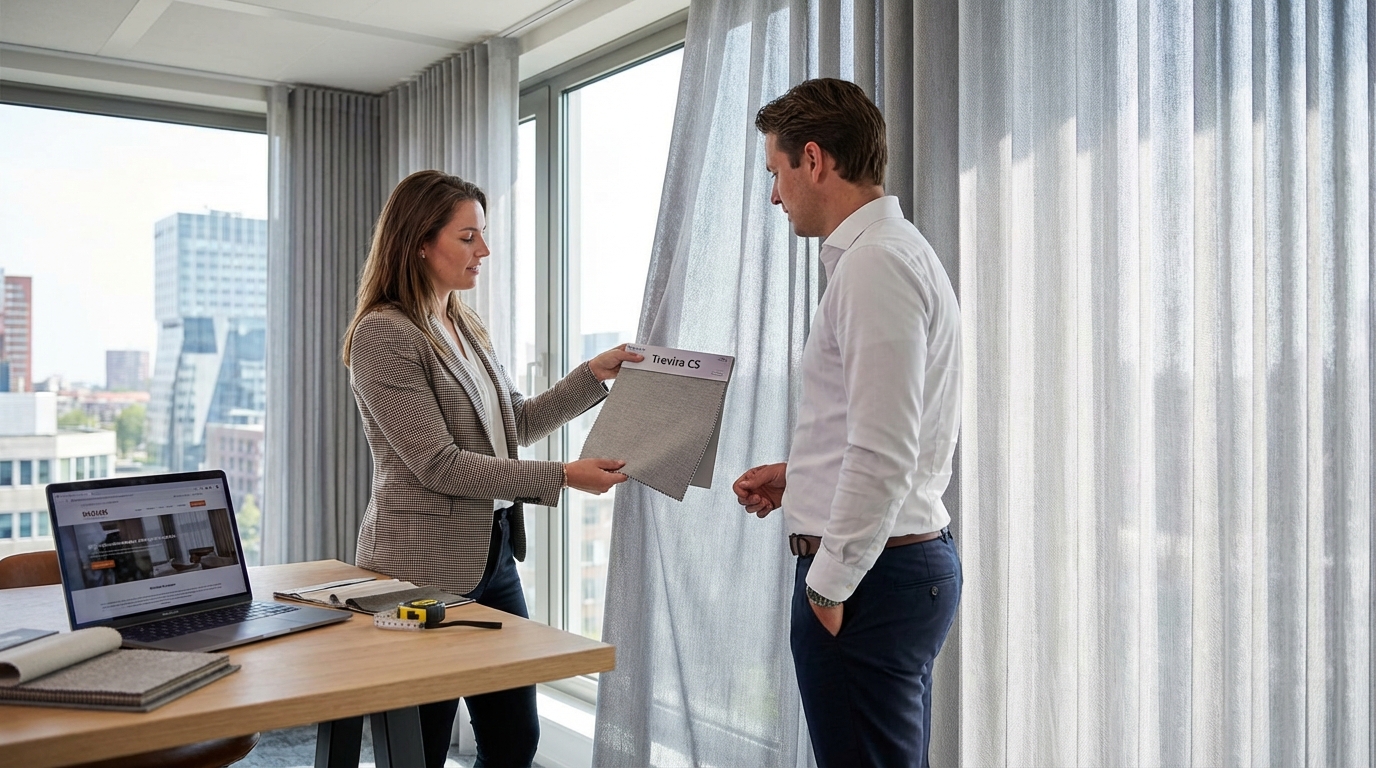 Raamdecoratie Brandvertragende gordijnen