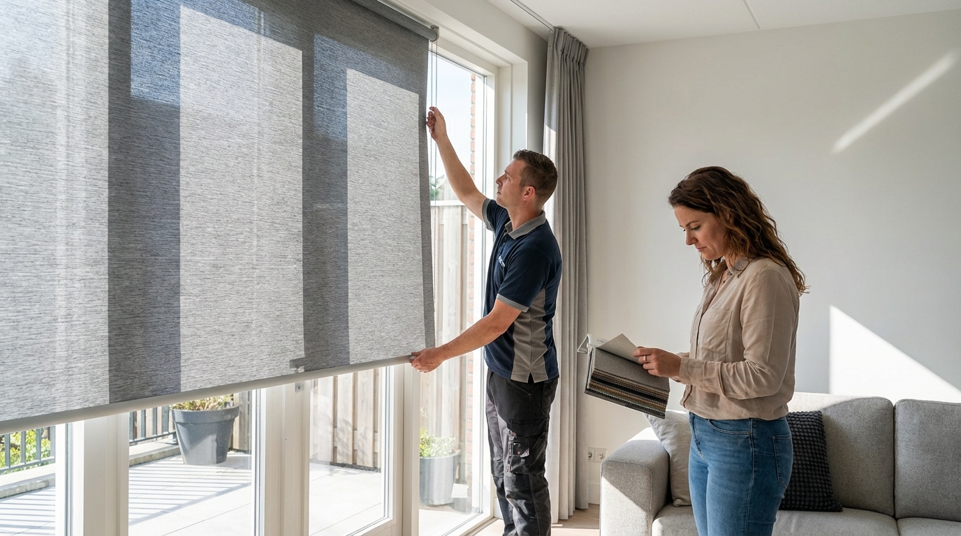 Raamdecoratie Brandvertragende zonwering